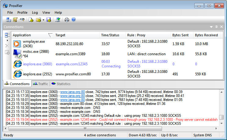 Proxifier 4 License Key (Lifetime / Unlimited Devices)